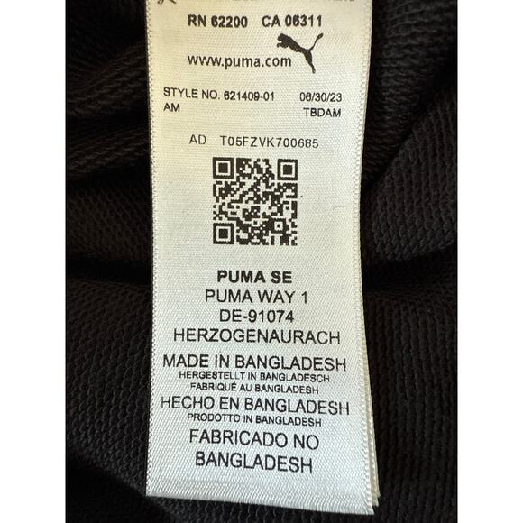 NWT Puma Better Classics Cropped Hoodie Womens Size M in Black - Picture 10 of 13